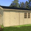 Aiakuur KARMEN, uks ja aknad klaaspaketiga 16,4m2