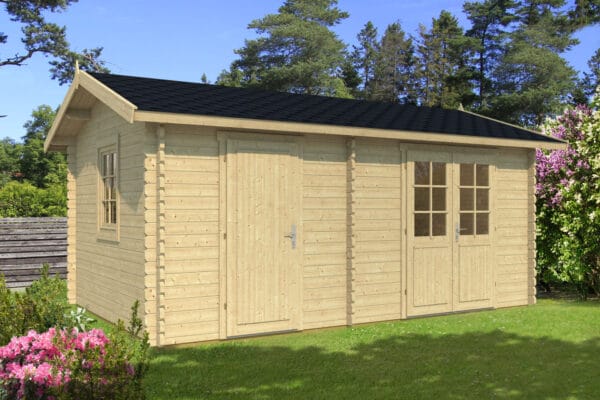 Aiakuur KARMEN, uks ja aknad klaaspaketiga 16,4m2
