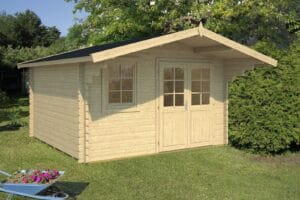 Kämpingumaja Mari A, uks ja aken klaaspaketiga 10,8m2