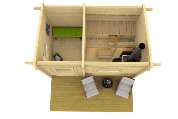 Moderni Pihasauna 12